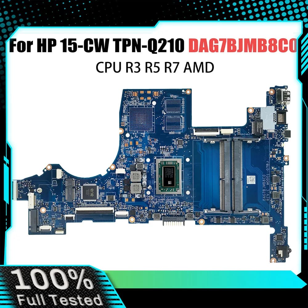 DAG7BFMB8D0 DAG7BJMB8C0 Motherboard for HP Pavilion 15-CW 15Z-CW Laptop Motherboard with R3 R5 R7 CPU DDR4 100% Tested Work