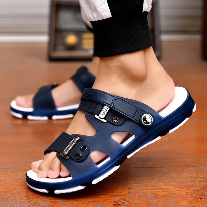 Summer Sandals  Men Slippers Outdoor Beach Casual Shoes Zapatos De Hombre Indoor Durable Anti Slip Peep Toe New