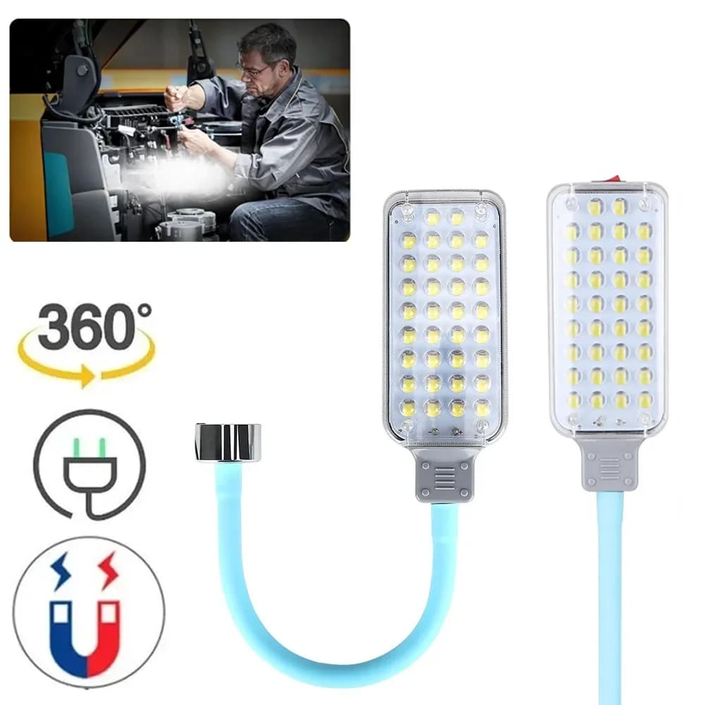 Portable USB Rechargeable Work Light COB Repairing Lamp With Magnet & Hook Multifunctional 34 Repair Outdoor Lighting Flashlight