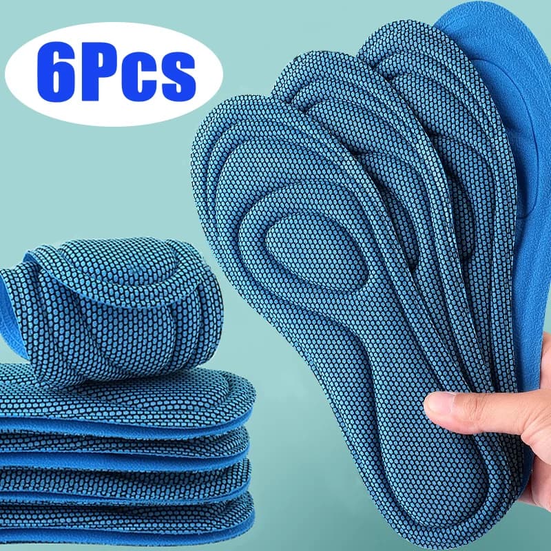 Memory Foam Insoles for Shoes Men Women Nano Antibacterial Massage Sport Insole Feet Orthopedic Cushion Running Shoe Sole