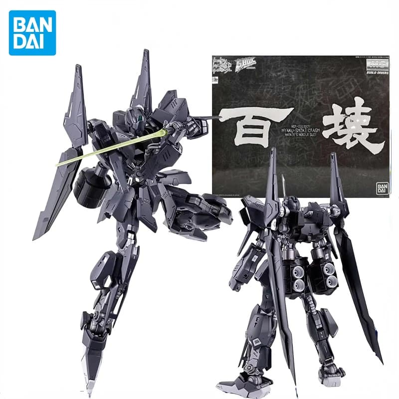 In Stock Bandai Anime GUNDAM HYAKU-SHIKI CRASH GBWC Black PB Limited MG Model Anime Action Figure Model Toys Collectible Gifts