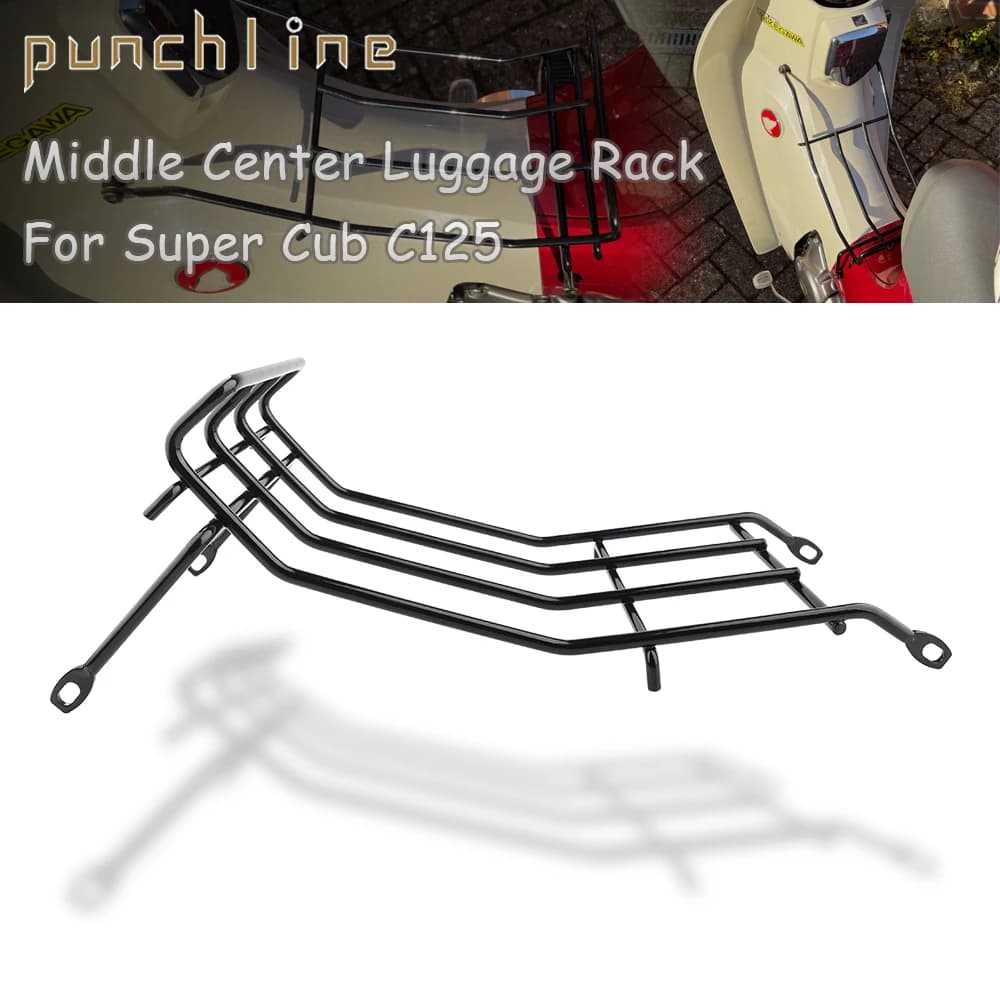 Fit For Super Cub C125 C 125 2019-2025 Middle Center Luggage Rack Central Rack Top Box Case Suitcase Carrier Board