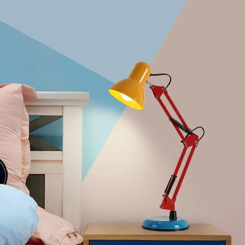 Memphis Color Reading Table Lamps LED Children's Room Bedside Lamp Personality Creative Boy Girl Bedroom Study Room Table Lights