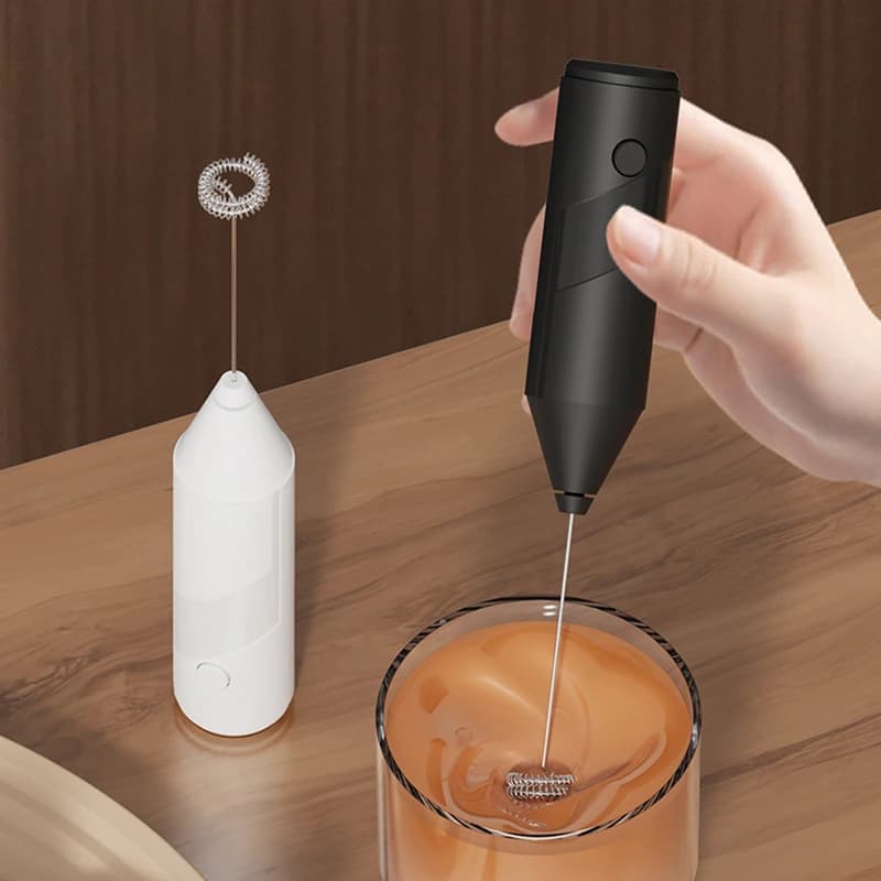 ONEKA Milk Frother Handheld Foam Maker For Lattes Whisk Coffee Cappuccino Frappe Matcha Hot Chocolate Egg Beater Drink Mixer