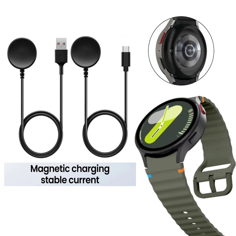 Samsung Galaxy Watch 7 / FE / Ultra 47mm Charging Cable and Charging Stand For Samsung Watch 6 40mm 44mm Smartwatch
