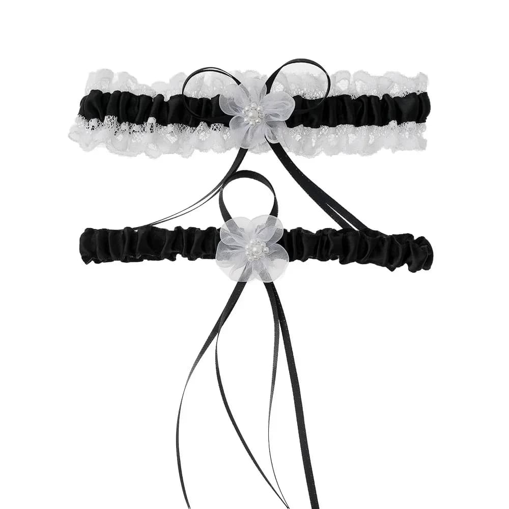 Lace Flower Bowknot Wedding Garter Bridal Thigh Leg Garter Ring For Women Girls Wedding Accessories