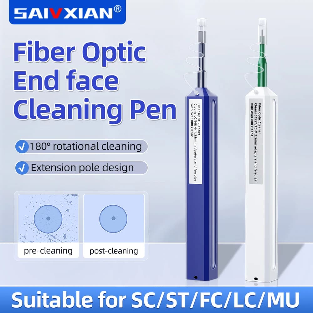 Fiber optic cleaning pen SC/FC/ST/LC/MU end face cleaner cleaning tool optical module cleaning equipment adapter flange coupler