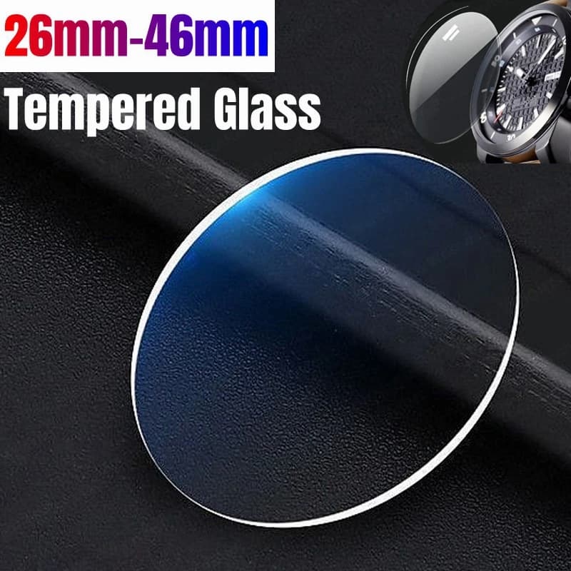 2Pcs Universal Round Tempered Glass Protective Film Screen Protector Cover For Armani Moto Xiaomi Smart Watch 26-34mm 27mm 46mm