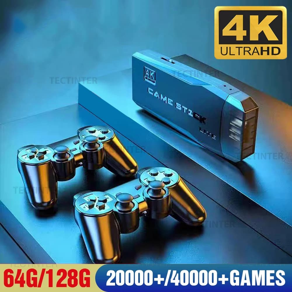 M8 4K Video Game Console Retro Handheld Game Player Wireless Controller Gamepad Built-in 20000 Games  For PS1 Dropshipping