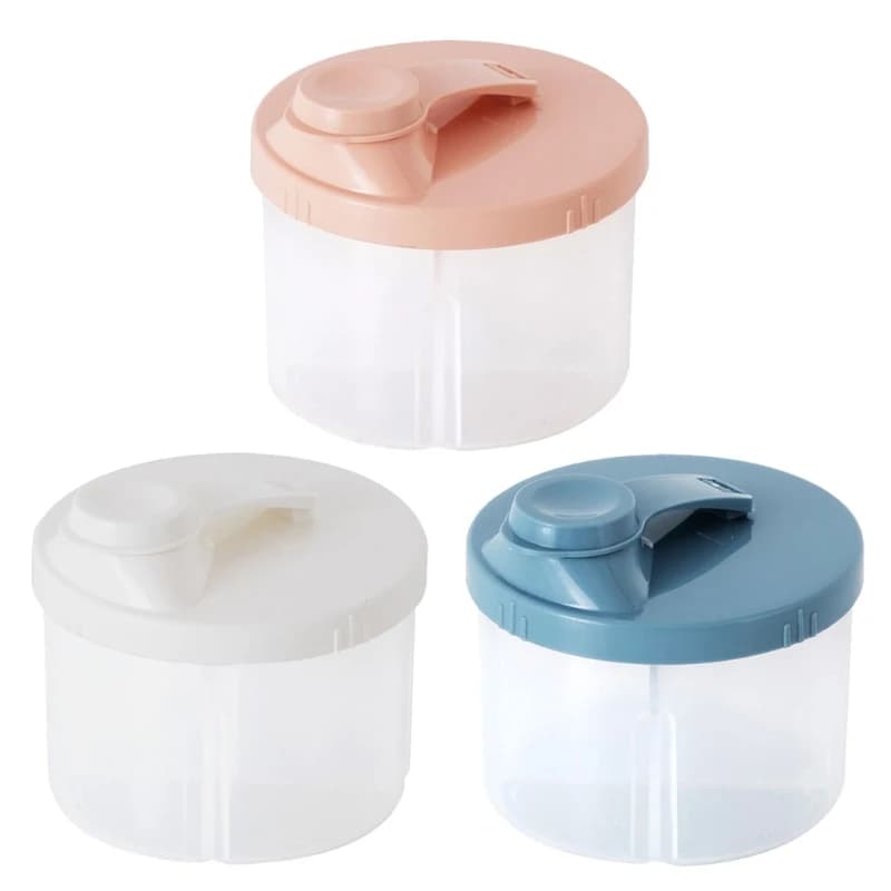 4 Compartments Baby Food Storage Box Newborn Milk Powder Container Formula Dispenser Portable Newborn Baby Things Snacks Cups