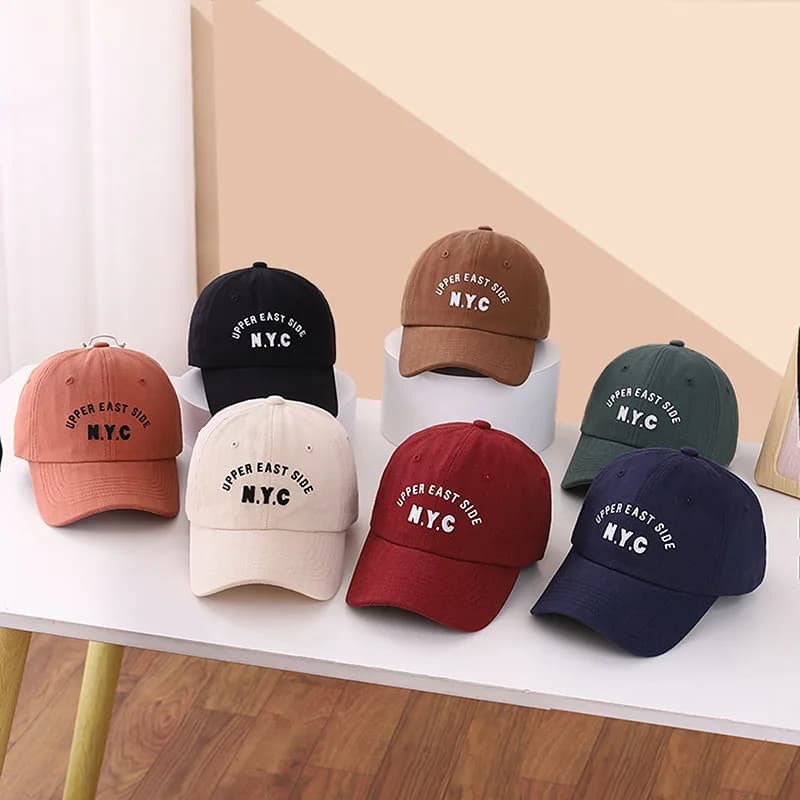 Kids Baseball Caps for Boys Girls Letter Embroider Hats Children Casual Sport Caps Adjustable Outdoor Sun Hats Duck Tongue Caps