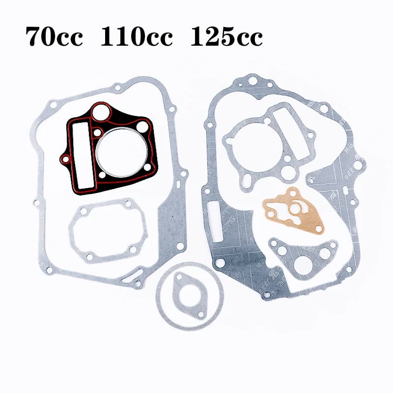 NEW 70 90 110 125cc Horizontal Engine Gaskets Cylinder Piston Gasket Set for zongshen loncin lifan kayo Dirt Pit Bike ATV Go