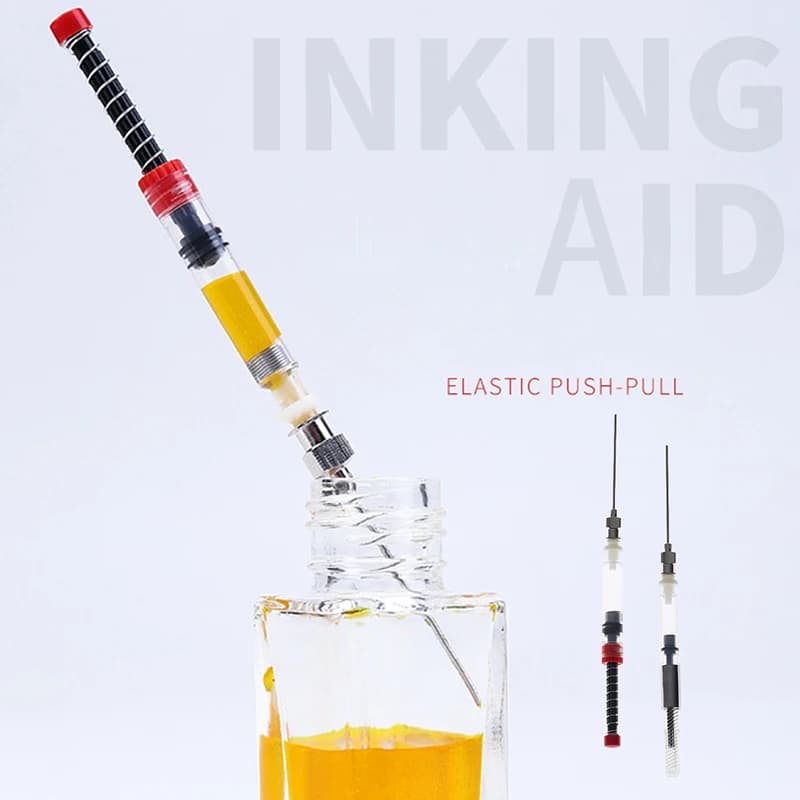 1Pc Fountain Pen Spring Filler Ink Auxiliary Absorber Ink Syringe Tool