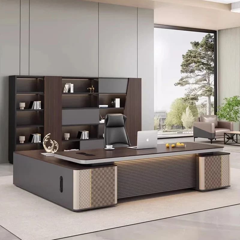 Office Desk Accessories Bedside Table Cheap Reception Executive Work Workshop Study Computer Organizer Simple Ufficio Furniture