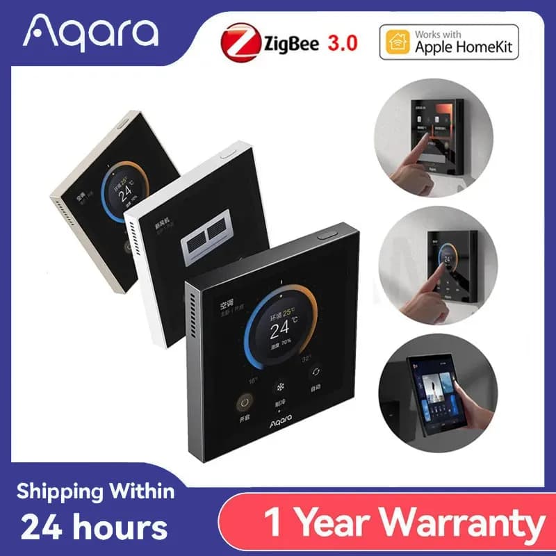 Aqara Smart Thermostat S3 Touch Screen 3.95" Panel Voice / Remote Control Support Sensing Temperature Humidity For Home Homekit