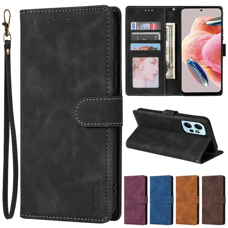 Wallet Card Stand Magnetic Flip Leather Case For Xiaomi Poco X7 X6 Pro X5 M5s C50 C40 X4 Pro M4 Pro X3 NFC F3 11T 12 Lite 12T