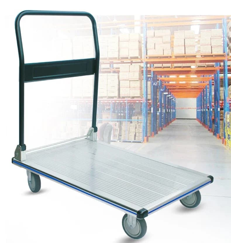 Aluminum hand platform truck four-wheeled  250KG FW-99B