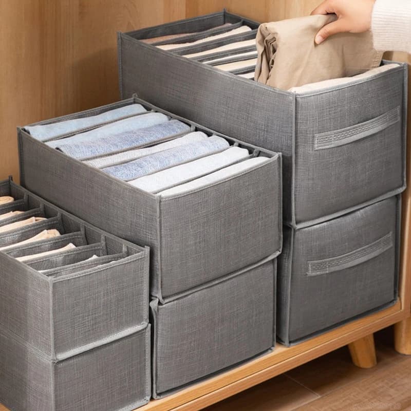 Clothes Storage Box Underwear Bra Organizer Storage Box Wardrobe Organizer Drawers Separator Boxes Home Storage Supplies