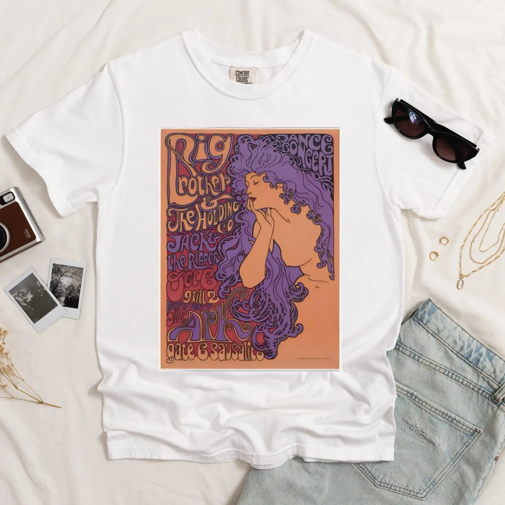 Vintage Music Concert Poster Jack The Ripper T Shirt Dance