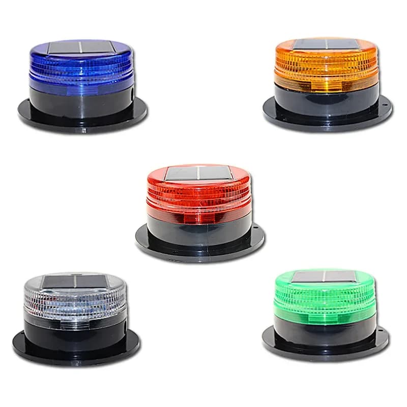 Magnetic Car Roof Blinking Light High-light Energy Efficient Night LED Solar Warning Light Emergency Signal Automatic Sensor