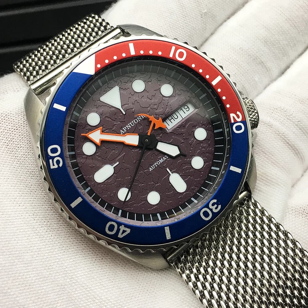 New Abalone Diving Men's Mechanical Watch Luxury Sapphire Glass Automatic Watch Japan NH36 Movement Stainless Steel Case