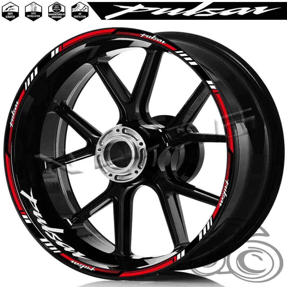 For Bajaj Pulsar NS 400 180 200 125 150 N160 250 220F Motorcycle Wheel Sticker Rim Decal Stripe Tape Waterproof