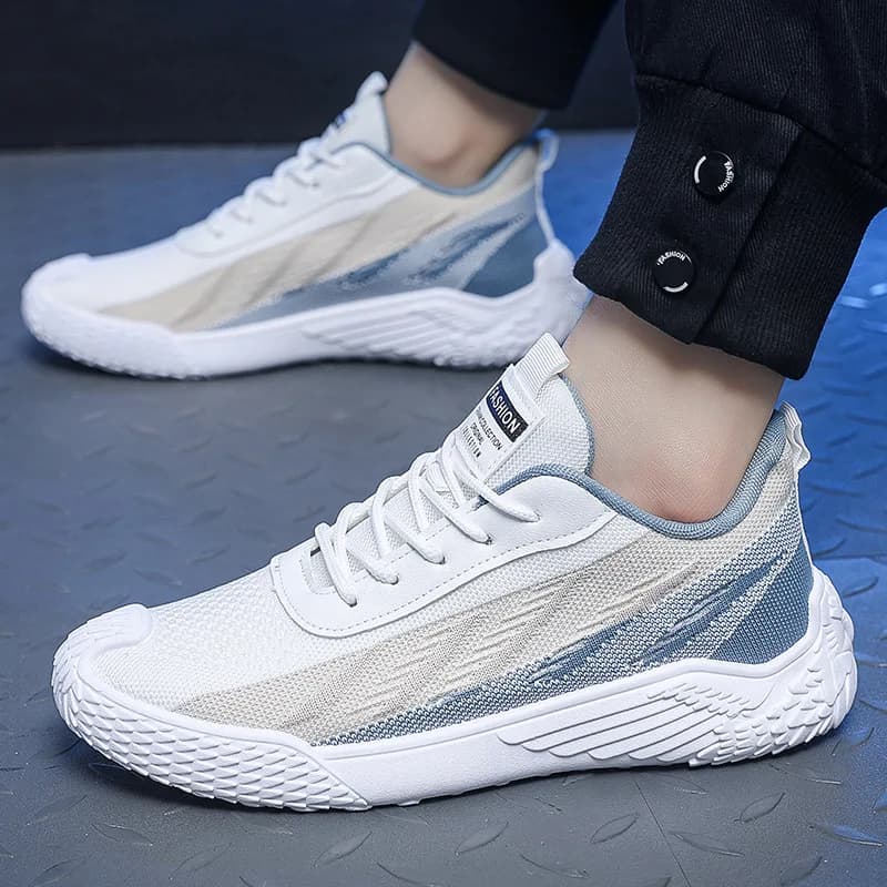 autumn new breathable men's shoes youth mesh shoes fly woven casual shoes all match men's running sneakers