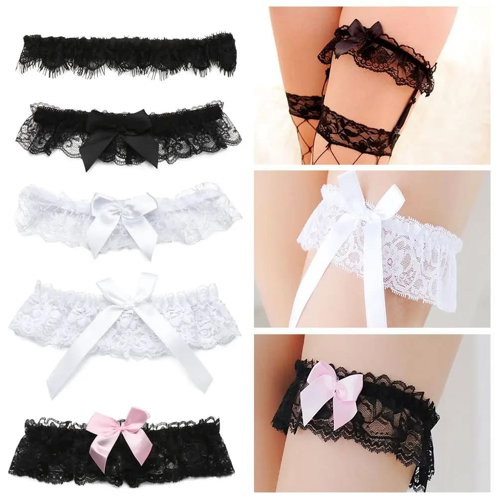 1pcs Party Accessories Sexy Fashion Belt Bowknot Lace Garter Leg Ring Thigh Ring Bridal Leg Garter