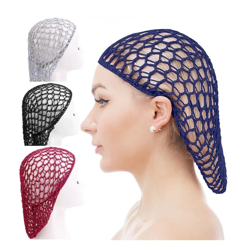 1Pcs Colors Long Pattern Cotton Wig Caps for Wig Weaving Cap Mesh Base Machine Made with Adjustable Strap Hair Net for Sleeping