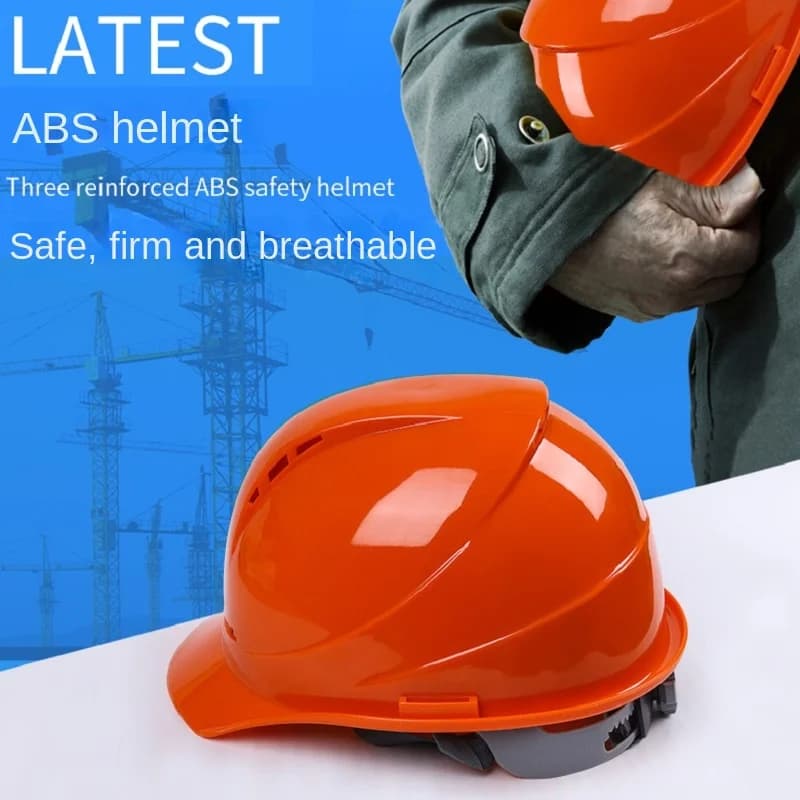 Safety Helmet Worker Construction Site Protective Cap Ventilate ABS Hard Hat Reflective Stripe Safety Cap Helmet