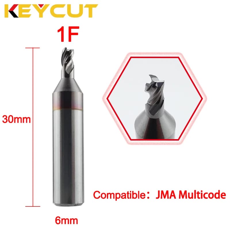 JMA Multicode Cutter 1F Milling Cutter 2.5mm in Carbide Aftermarket Locksmith Tools