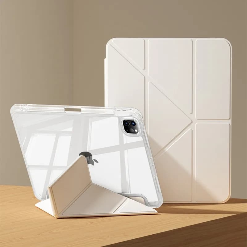 2024 Case For iPad Pro 11 iPad 10.2 7th 8th 9th 10th Gen Cover iPad Air 6 5 4 3 10.5 10.9 13 12.9 M2 M4 Pencil Holder Clear Case