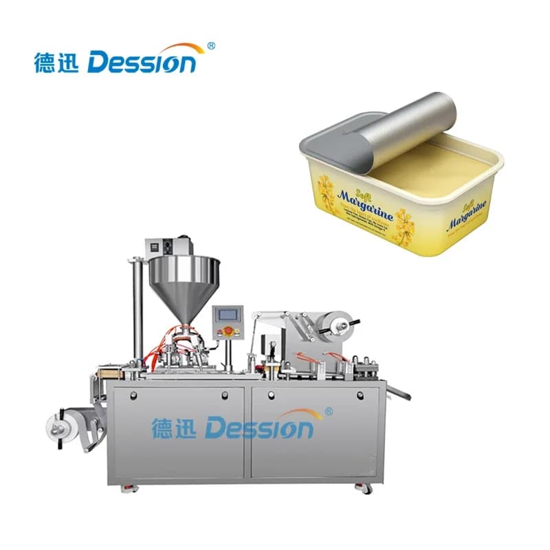 Rotary Margarine Liquid Filling Machine With Automatic Butter Weighting System