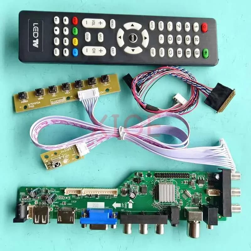 DIY Kit For N184H6-L01/L02 N184HGE-L21 USB/DHMI/VGA/AV DVB-T/C 1920x1080 LVDS 40 Pin 18.4" Laptop Screen Controller Driver Board