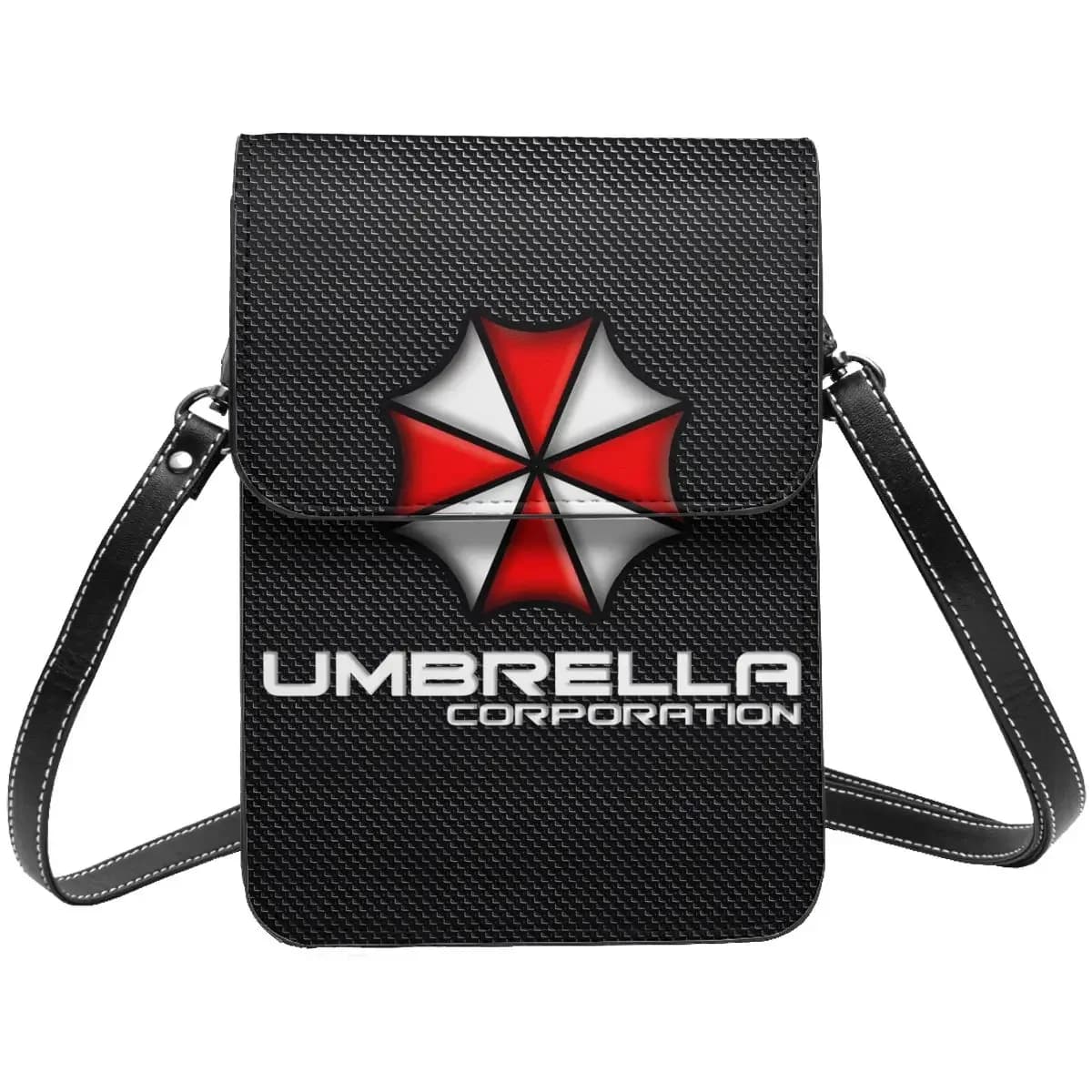 Corporation Red Umbrella Crossbody Wallet Cell Phone Bag Shoulder Bag Cell Phone Purse Adjustable Strap