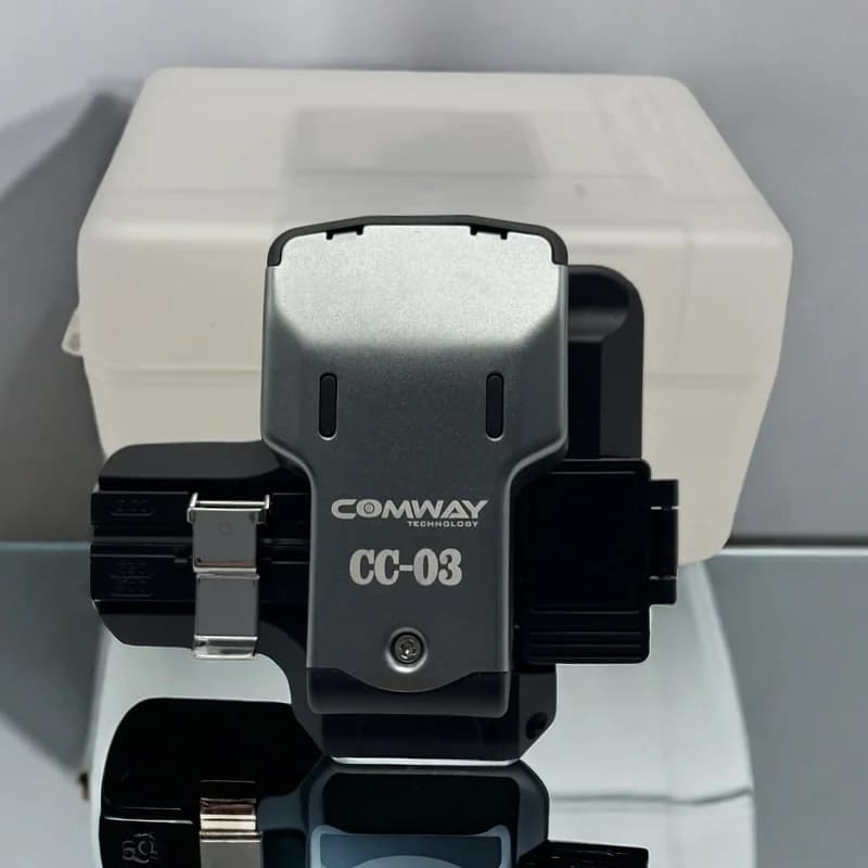 COMWAY CC-03 One-step Fiber Cleaver Original High Precision Cutting Knife Automatic High Precision Fiber Cutter 48000 Blade Life