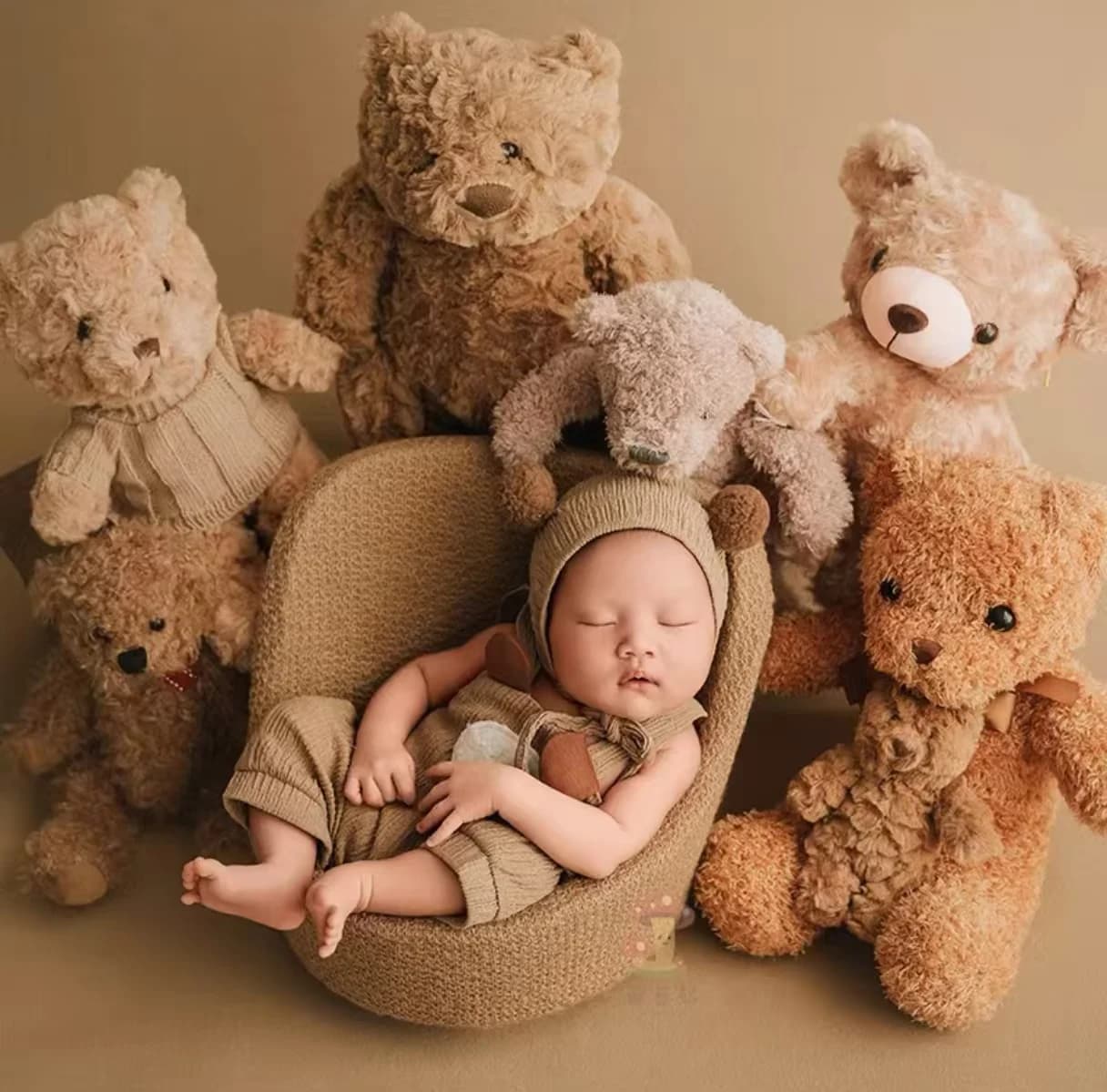 Newborn Photography Clothing Props Studio Full Moon Baby Photography Bear Clothing Doll disfraz bebes  신생아 소품