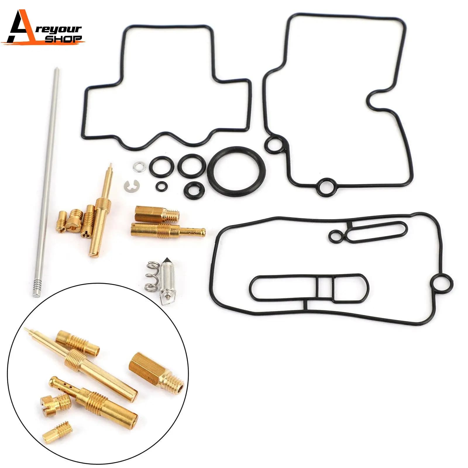 Areyourshop for CRF250R 2006 2007 2008 Motorcycle Carburetor Repair Rebuild Kit Motorbike Accessories Parts