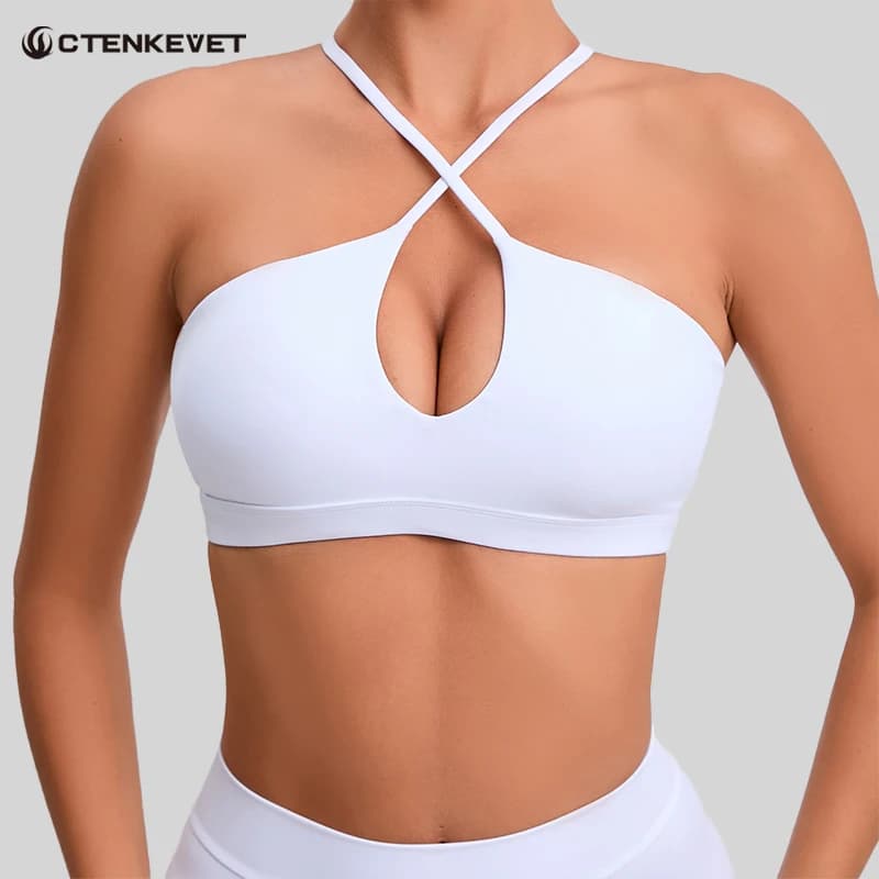Ctenkevet Sexy Sports Bra Workout Brasier Running Breathable Fitness Underwear Female Quick-Dry Yoga Clothes Gym Top Woman