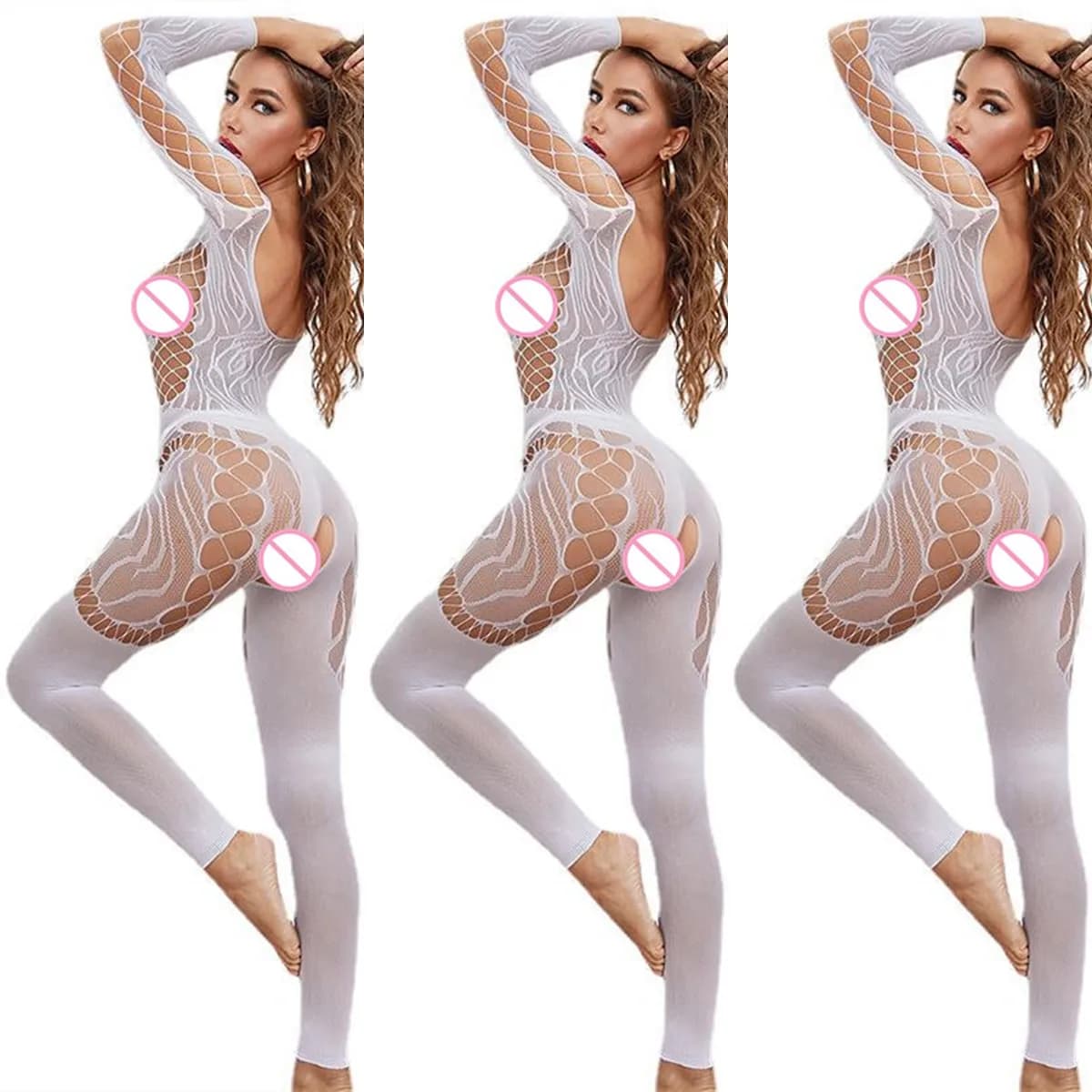 2022 Plus Size Crotchless Sexy Lingerie Women Erotic Lingerie Hot Sex Products Sexy Costumes Underwear Slips Intimates Bodysocks