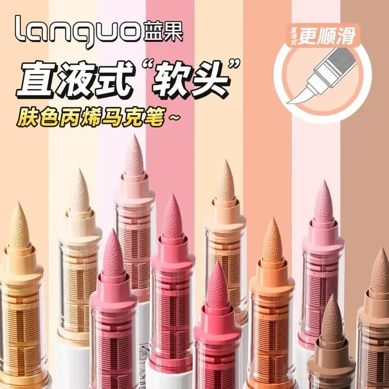 171/9 Colors Direct Liquid Color Acrylic Paint Pens Brush Marker Pen Artist Rock Painting DIY Card School Art Supply Stationery