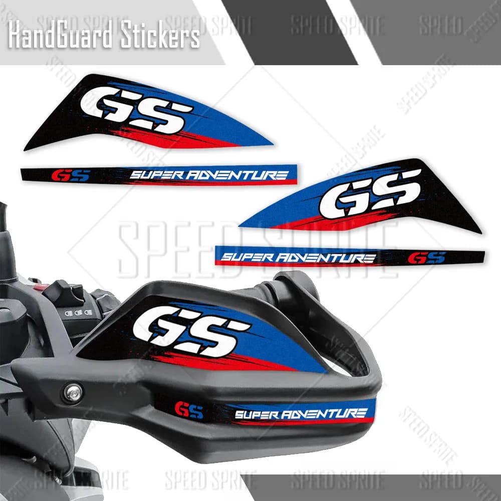 Motorcycle HandGuard Stickers Decals For R1250GS ADV R 1200GS Adventure XR F850/750/650GS 40 Years Triple Black Waterproof