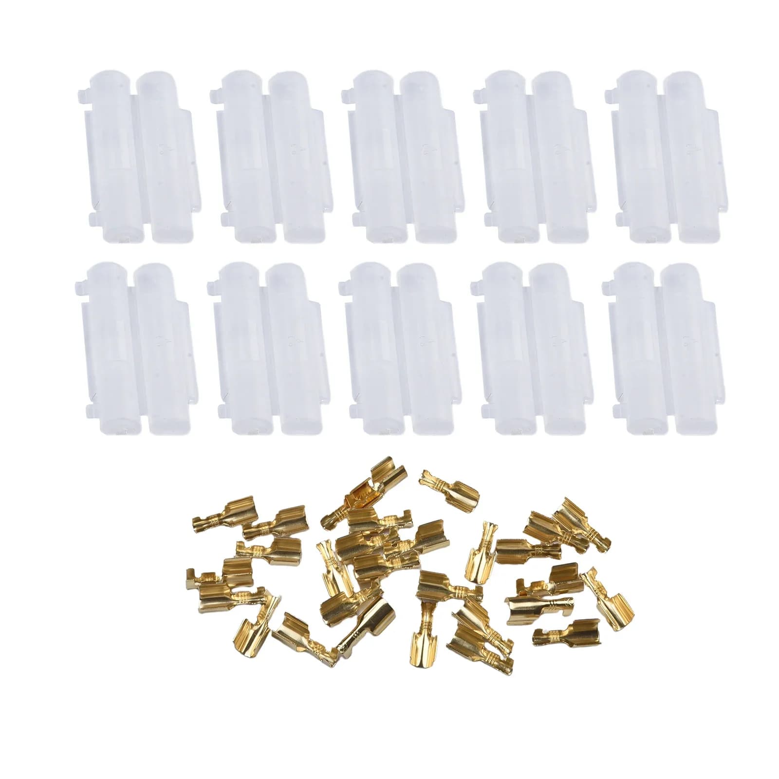 10Pcs 6x30mm In Line Fuse Holder Kit Fuse Holder Crimp Peanut Flip Shell Push Fit Type Bike Quad High Quality Fuse Holder