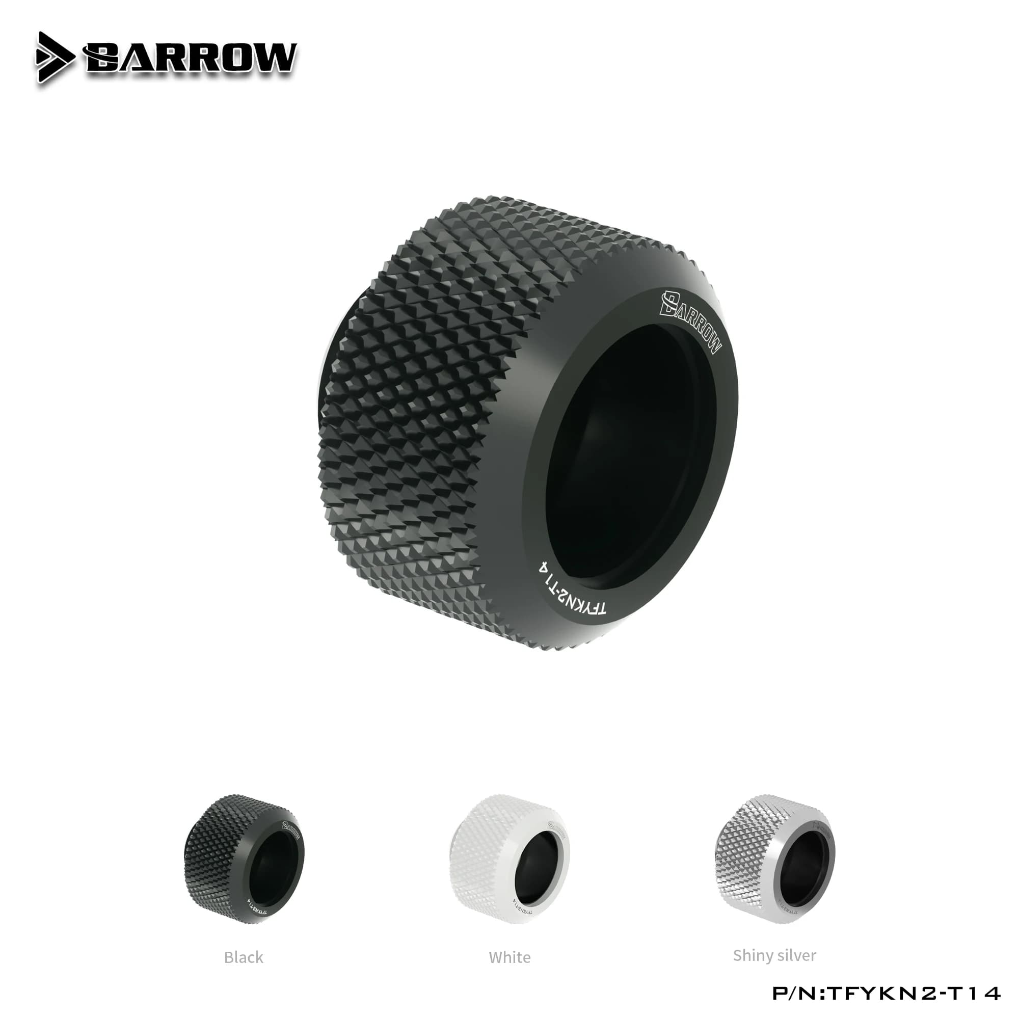 Barrow TFYKN2-T14 Water Cooling 14mm Anti-Off Rigid Tube Joint Connector Fitting