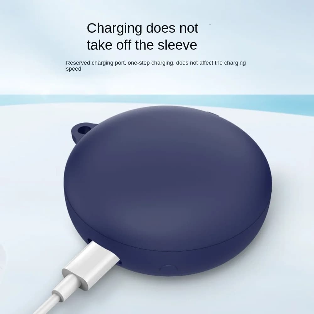 Soft Earphone Case Silicone with Hook Protector Cover Anti-drop Shockproof Protective Sleeve for Anker Soundcore Sleep A20