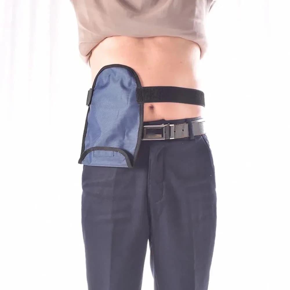 Medical Elder Patients Waterproof Ostomy Bag Cover Colostomy Bag Protector Adjustable Waist Fixed Load-bearing Hanging Bag