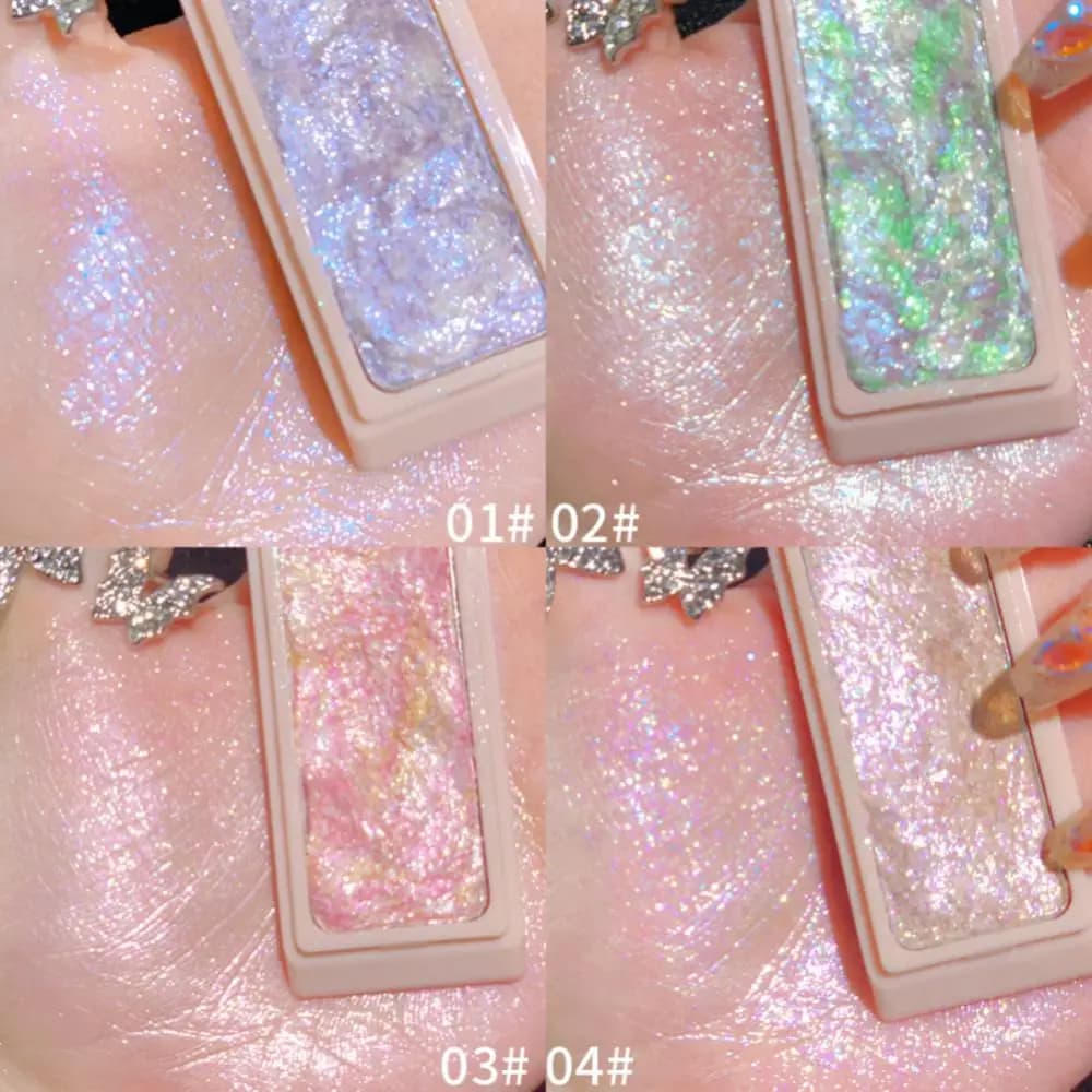 Makeup Highlighter Pearl Shiny Clear High-gloss Powder Natural Brightening Lying Silkworm Glowing Highlight Illuminator Cosmetic