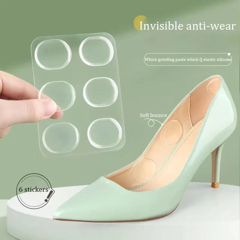 6pcs/set High Quality Silicone Gel Heel stickers Adhesive Shoe Insole Insert Pad Cushion Foot Care Heel Grips Liner Protector