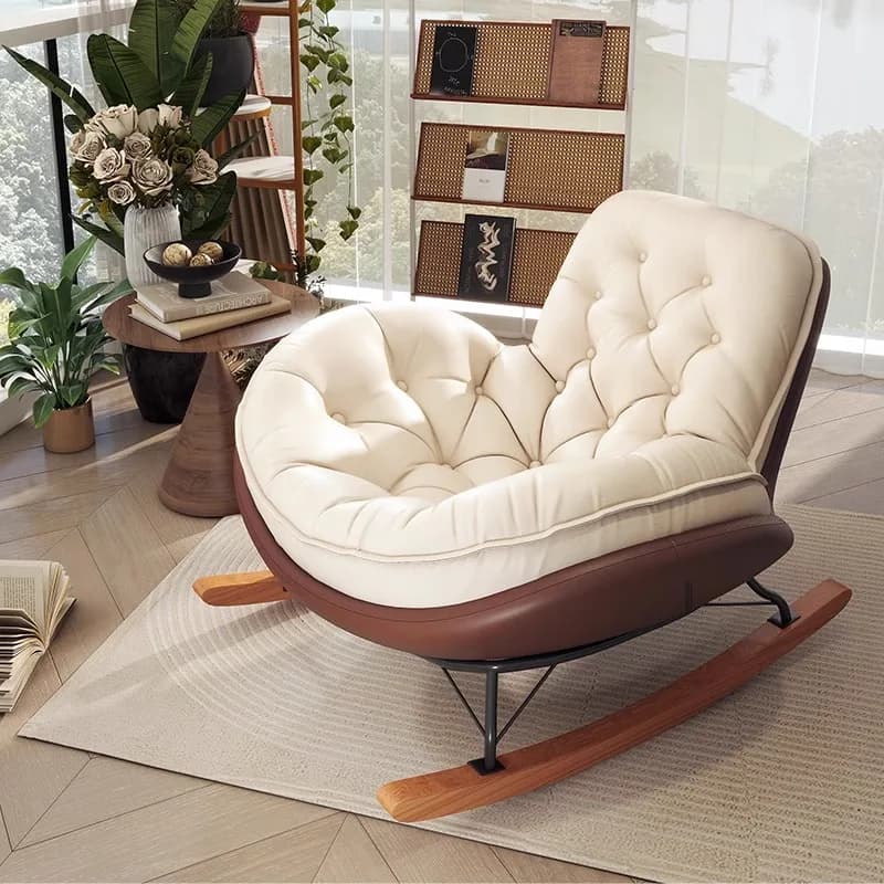 Living Room Lazy Sofa Rocking Chair Can Lie Down or Sleep in Bedroom Single Lounge Chair Home Balcony Leisure Chair Tatami Chair