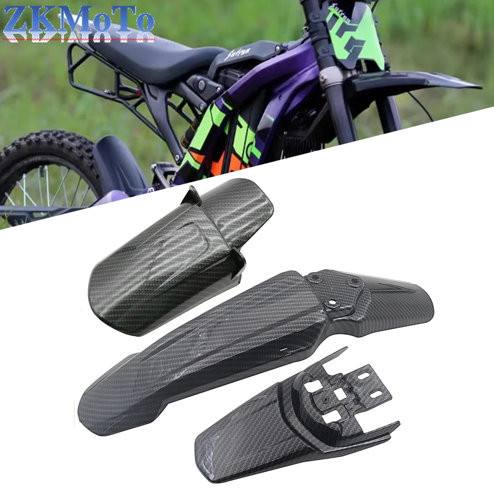 Front Rear Wheel Mudguards Fender for Surron Light Bee X & Light Bee S For Segway X260 X160 Electric Motocross Motorcycle Parts
